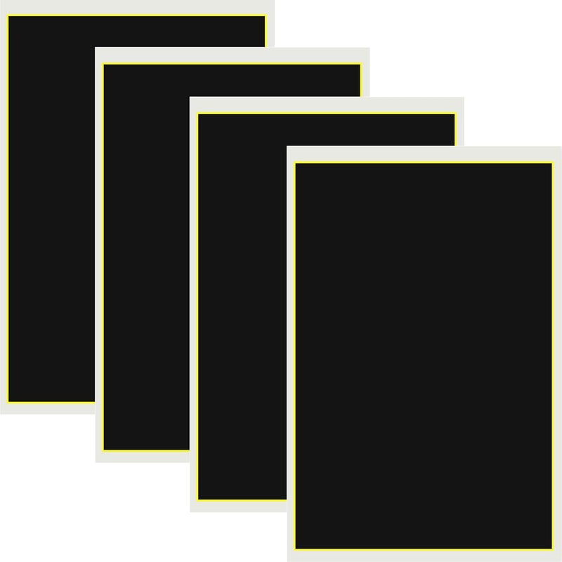 Obsummoy 4 Pieces Black Laser Engraving Marking Paper 39x27CM Engraving Color Paper Laser Marking Paper for Ceramics Glass Metal Laser Cutting and Engraving - Image 1